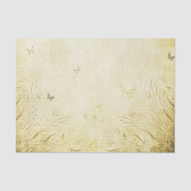 Mousseline Papier papillon vintage (Recto)