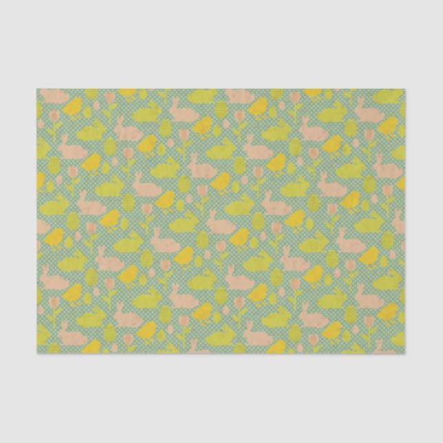 Mousseline Papier peint de Pâques (Recto)