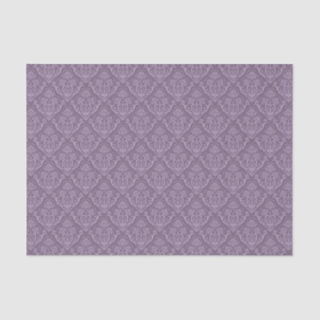 Mousseline Papier peint floral pourpre (Recto)