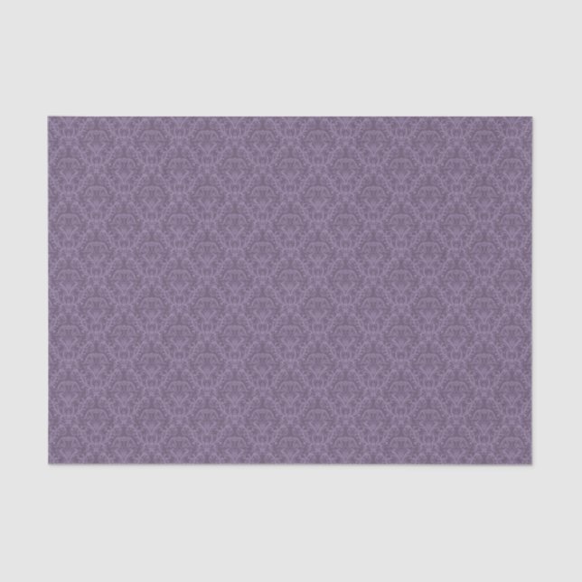 Mousseline Papier peint floral pourpre 2 (Recto)