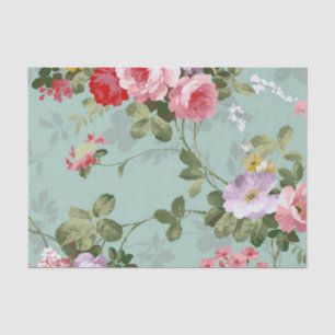 Mousseline Papier peint floral vintage