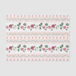 Mousseline Papier peint fraise - Greta