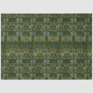Mousseline Papier peint Grande Tulipe Rose verte de William M