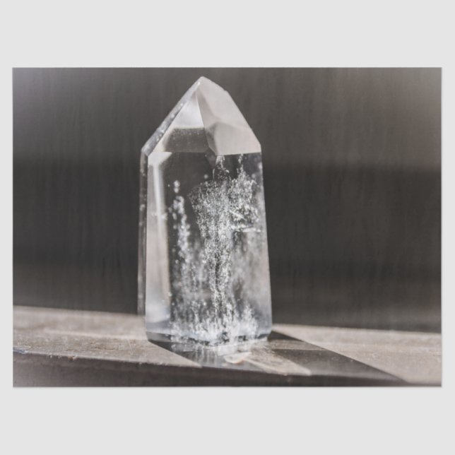 Mousseline papier quartz cristal (Recto)