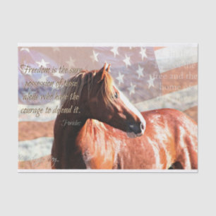 Mousseline Papier sauvage et patriotique de cadeau de tissu