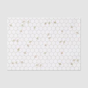 Mousseline Papier tatoué à motifs de peigne avec des petites
