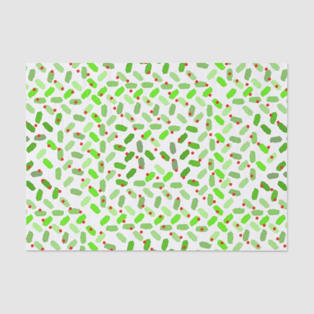 Mousseline Papier Tissu Abstrait de Noël (Recto)