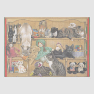 MOUSSELINE PAPIER TISSU AMOUREUX DES CHATS