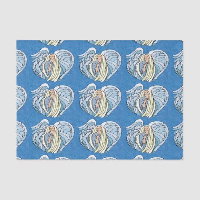 Mousseline Papier Tissu Angélique (Recto)