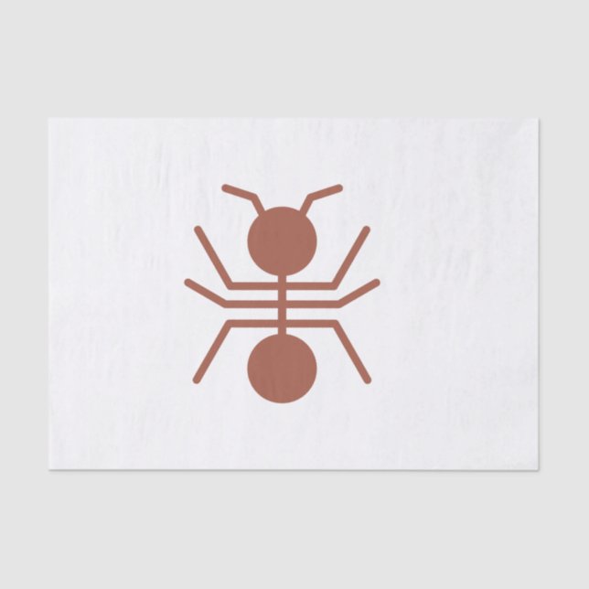 Mousseline Papier Tissu Ant (Recto)