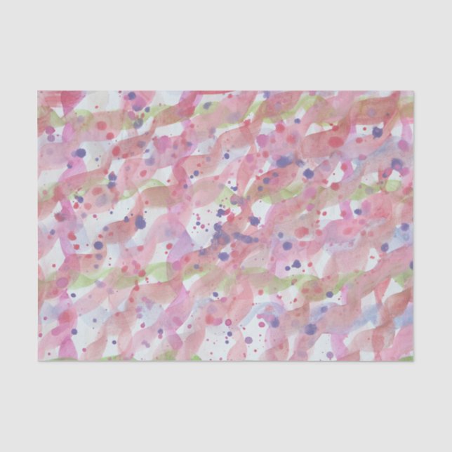 Mousseline Papier Tissu Aquarelle (Recto)