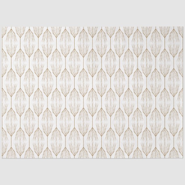 Mousseline Papier Tissu Arbres d'hiver (Recto)