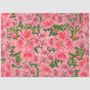 Mousseline Papier Tissu Azalea Pretty Rose