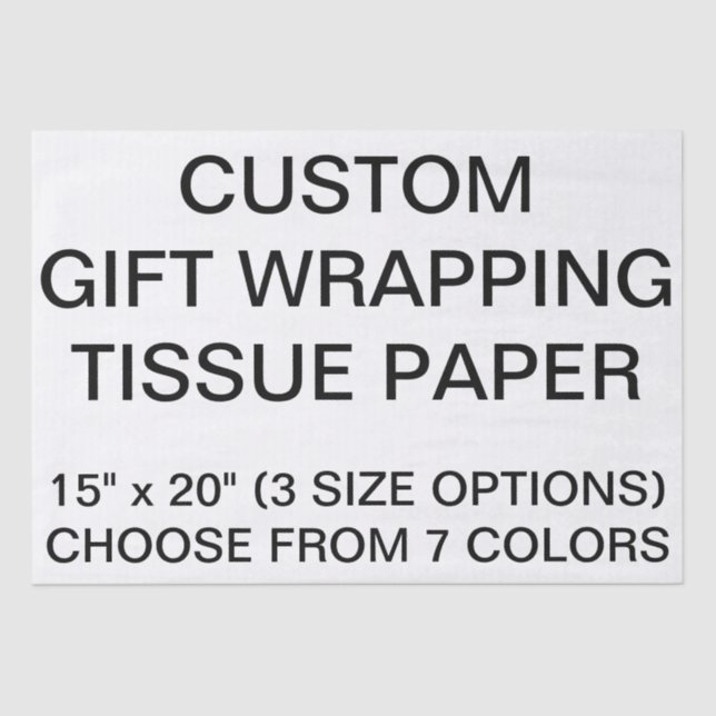 Mousseline Papier Tissu Beige Personnalisé Pour Les Cadeaux (Recto)