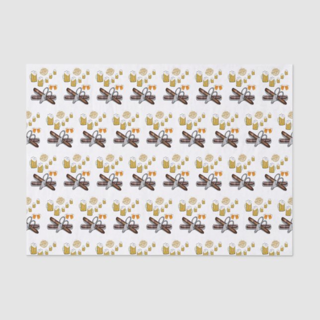 Mousseline Papier Tissu Bière (Recto)