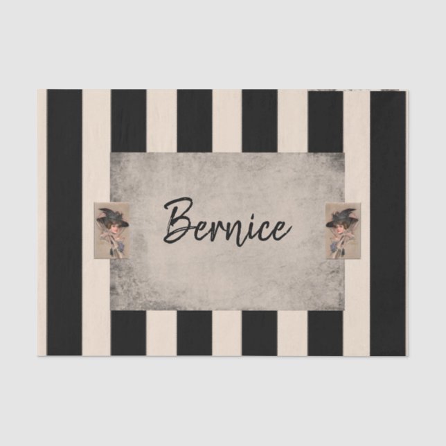 Mousseline Papier Tissu Blancs Beige (Recto)