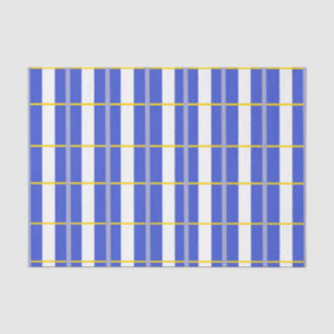Mousseline Papier Tissu Bleu, Gris, Jaune
