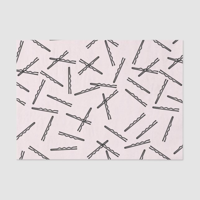 Mousseline Papier Tissu Bobby Pins (Recto)