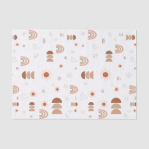 Mousseline Papier Tissu Boho Rainbow Desert