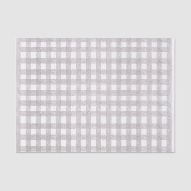 Mousseline Papier Tissu Buffalo Check (Recto)