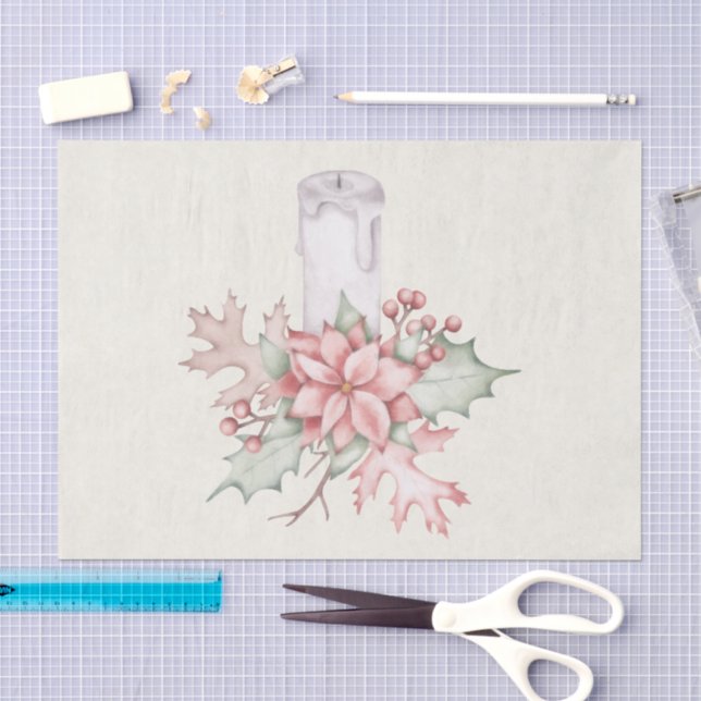 Mousseline Papier Tissu C classique de vacances (Artisanat)