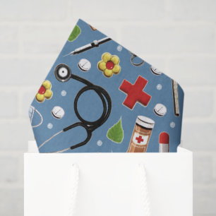 Mousseline Papier Tissu Cadeau Infirmière