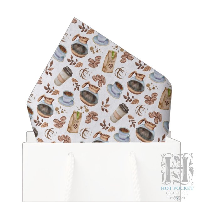 Mousseline Papier Tissu Café (Créateur téléchargé)
