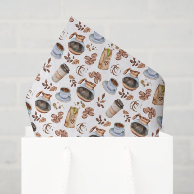 Mousseline Papier Tissu Café (Sac cadeau)