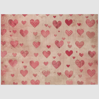 Mousseline Papier Tissu Cardiaque Romantique