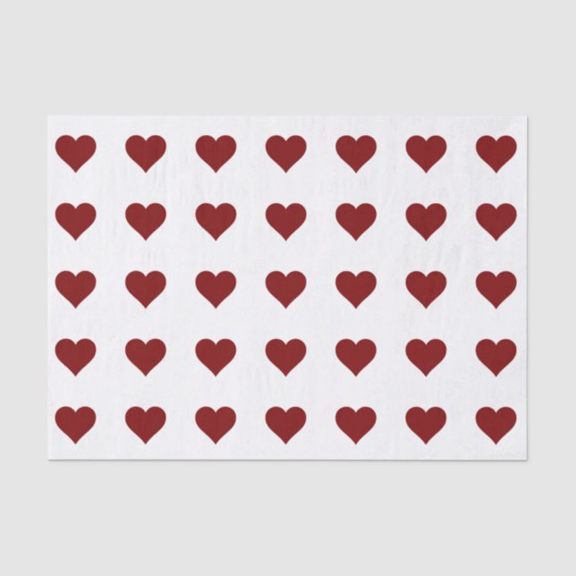 Mousseline Papier Tissu CARDIAQUE ROUGE (Recto)