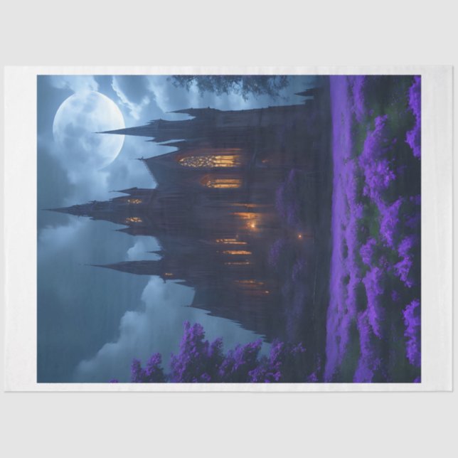 Mousseline Papier Tissu Castle (Recto)