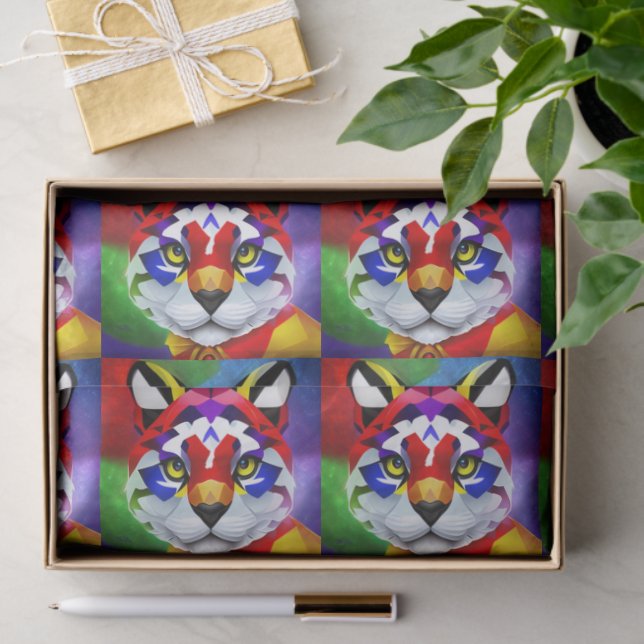 Mousseline Papier tissu chat d'Alexander (Cadeau)