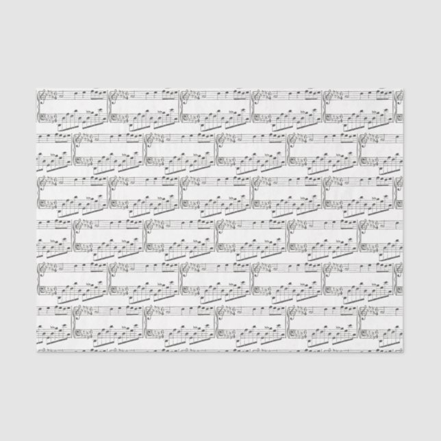 Mousseline Papier Tissu Chopin vintage (Recto)
