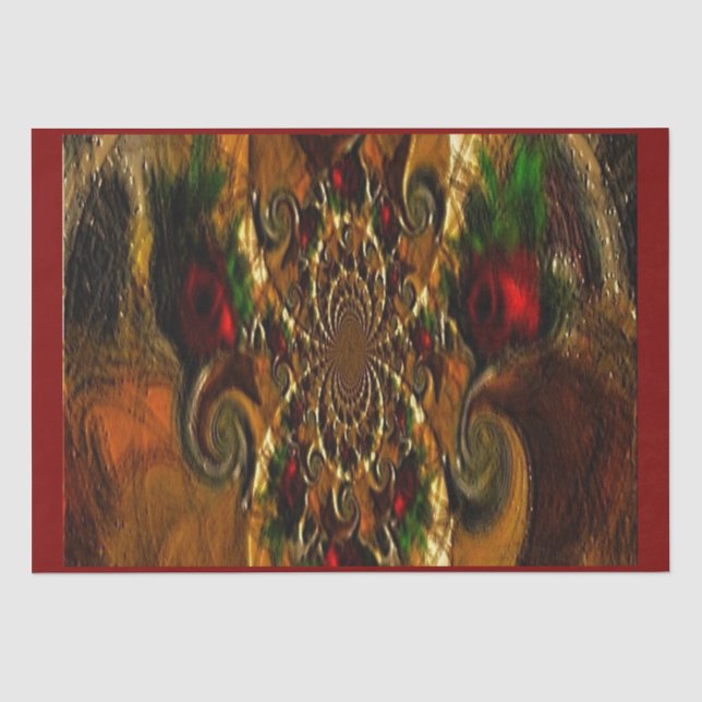 Mousseline Papier Tissu "Christmas Sun Catcher" (Recto)