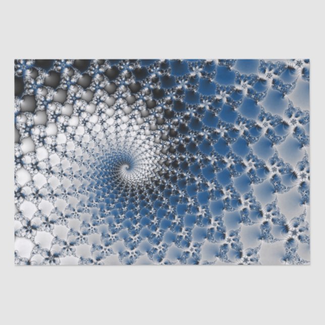 Mousseline papier tissu ciel et nuages (Recto)