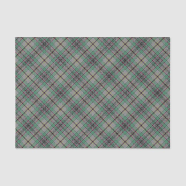Mousseline Papier Tissu Clan Craig Tartan (Recto)