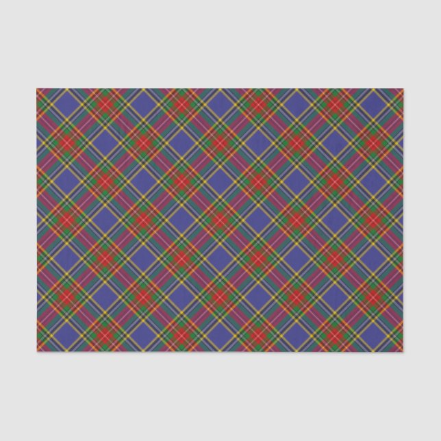 Mousseline Papier Tissu Clan MacBeth Tartan (Recto)