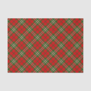 Mousseline Papier Tissu Clan Scott Red Tartan