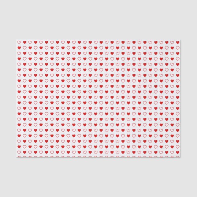 Mousseline Papier Tissu Coeur (Recto)