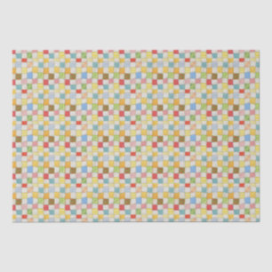 Mousseline Papier Tissu CRAZY QUILT