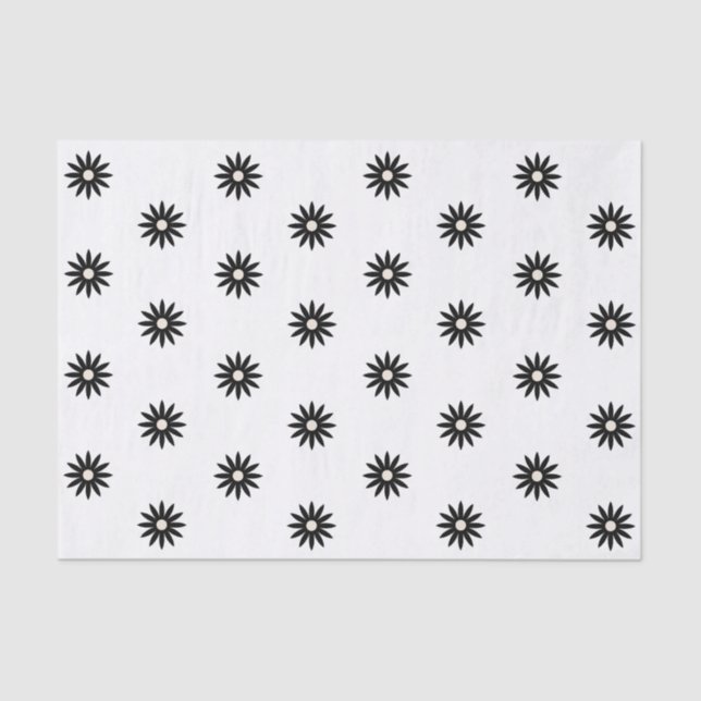 Mousseline Papier Tissu Daisy Funky (Recto)