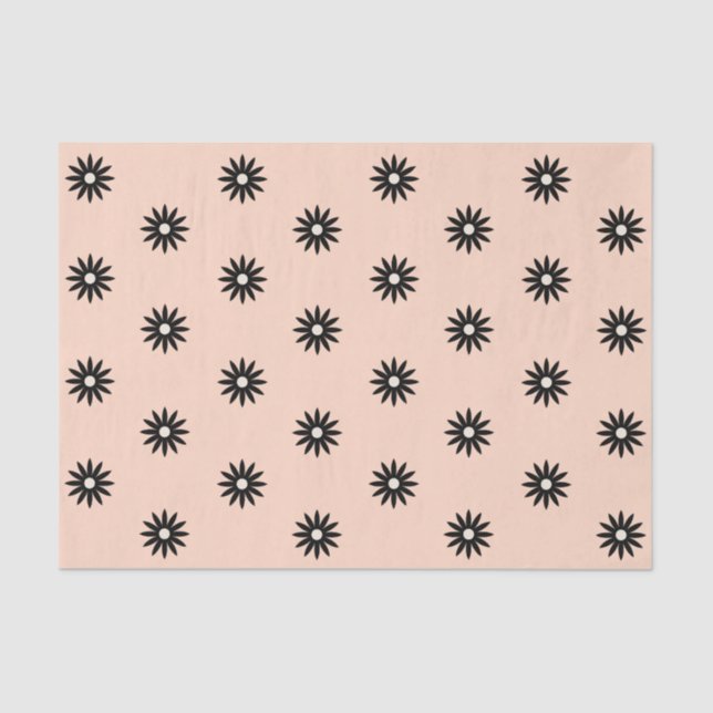 Mousseline Papier Tissu Daisy Funky (Recto)