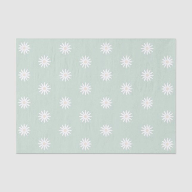 Mousseline Papier Tissu Daisy Funky (Recto)