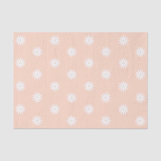 Mousseline Papier Tissu Daisy Funky (Recto)