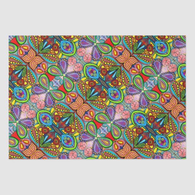 Mousseline Papier Tissu d'art cellulaire (Recto)