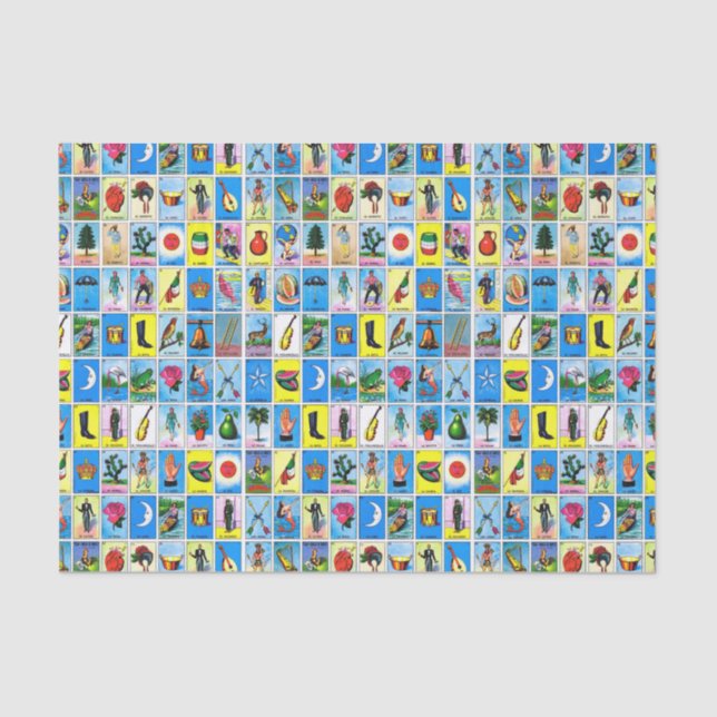 Mousseline Papier Tissu de 10 livres, LoteriaFest (Recto)