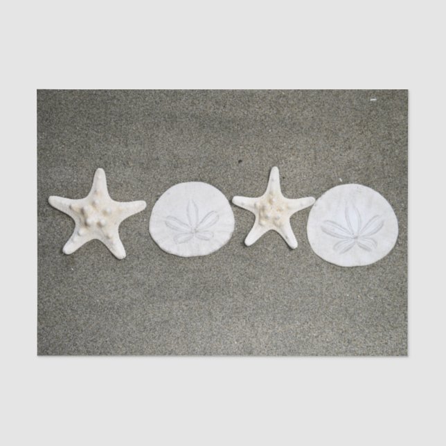 Mousseline Papier Tissu de Beach X et O (Recto)