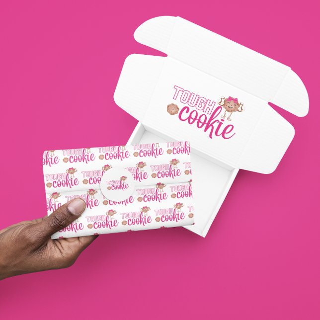 Mousseline Papier Tissu De Cookie Dur (Let someone special know they are strong with this, "Tough Cookie" tissue paper! )