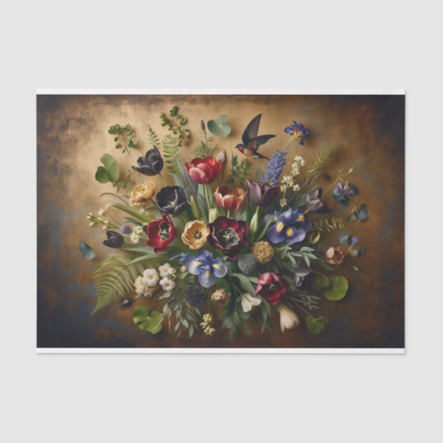 Mousseline Papier Tissu de découpage (Recto)