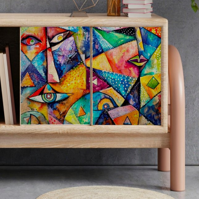 Mousseline Papier Tissu de découpage des faces pliées (Créateur téléchargé)